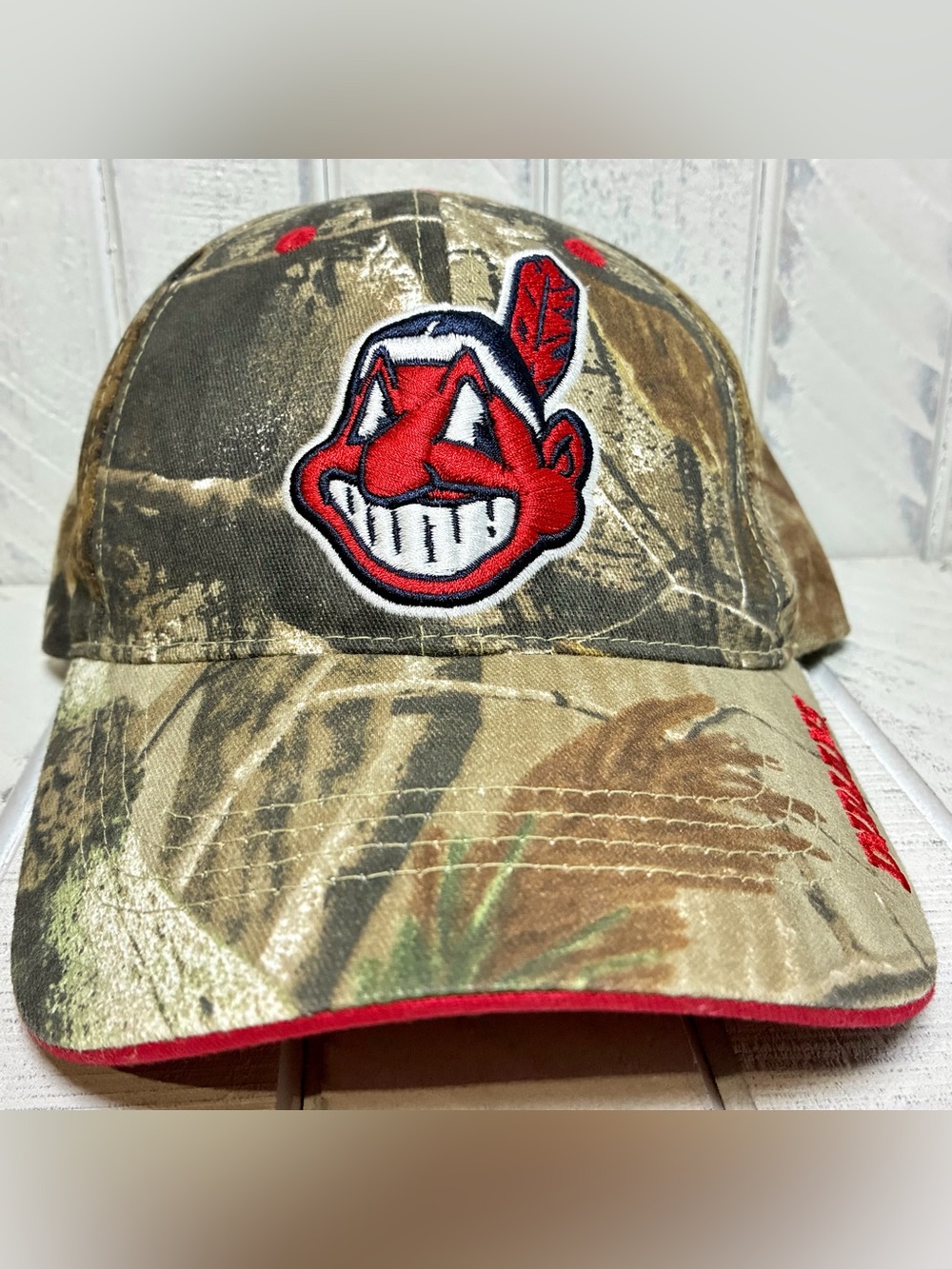 Fan Favorite Cleveland Indians Baseball Cap Camouflage Genuine Merchandise OS